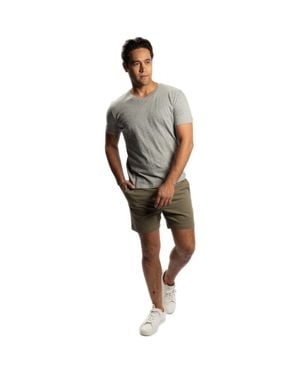 Peter Manning Stretch Chino Shorts 5 Inch - Green