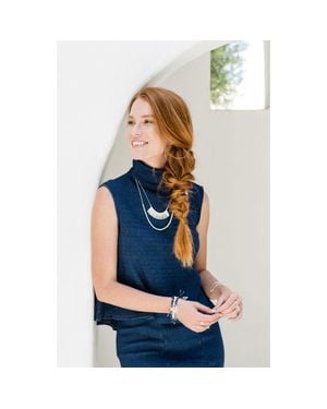 Gorjana 'Kylie' Fan Necklace - Blue