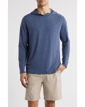 Fair Harbor The Seabreeze Performance Pullover Hoodie - Blue