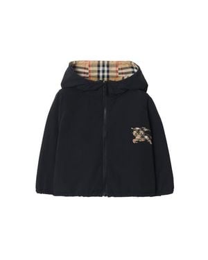 Burberry Reversible Check Hooded Jacket - Black