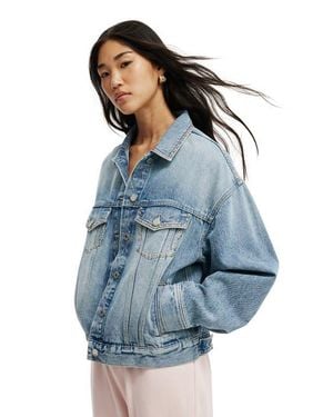 Cotton On Original Denim Jacket - Blue