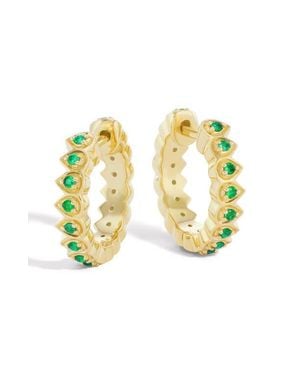 Orly Marcel Mandala Petal Huggie Hoop Earrings - White