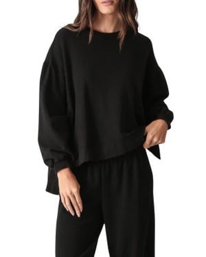 Electric and Rose Neil Pima Cotton & Modal Sweatshirt - Black