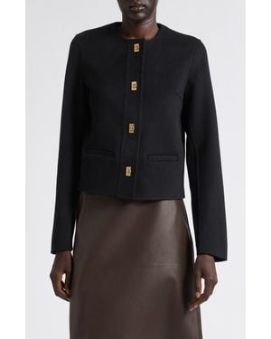 Ferragamo Wool & Cashmere Jacket - Black