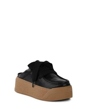 BC Footwear Evolution Platform Mule - Black