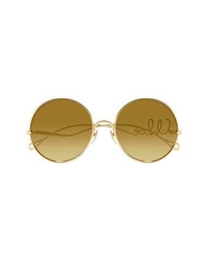 Chloé 56Mm Gradient Round Sunglasses - Yellow