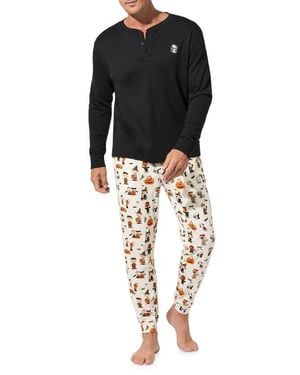 Bedhead X Peanuts Halloween Pajamas - Black
