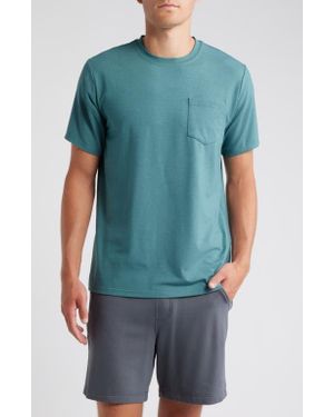 Free Fly Flex Performance Pocket T-Shirt - Blue