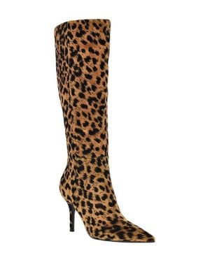 Guess Gressa Knee High Pointed Toe Boot - Brown