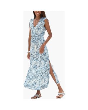 Lascana Side Slit Maxi Dress - Blue