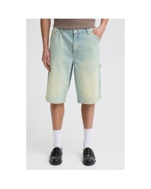 Solid Tobias Denim Carpenter Shorts - Blue