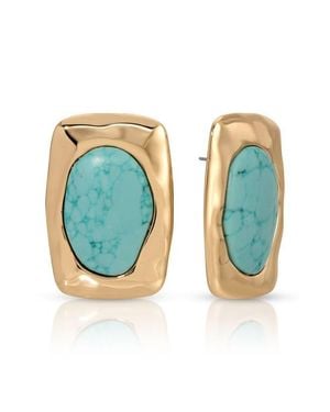Ettika Hidden Treasures Drop Earrings - Blue