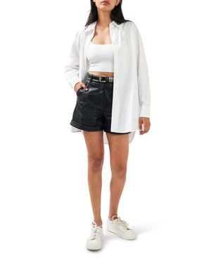 Belle & Bloom Into You Oversized Shirt - Black