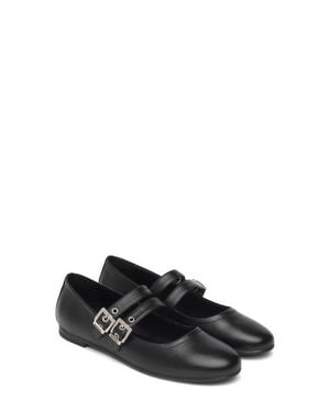 Nero Giardini Double Strap Ballet Flat - Black
