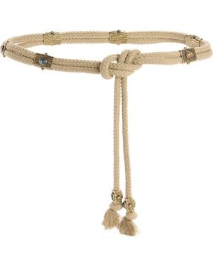 Isabel Marant Aleea Embellished Rope Belt - Metallic
