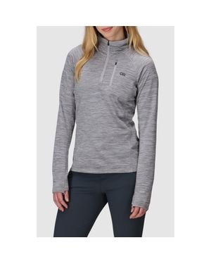 Outdoor Research Vigor Grid Fleece Quarter Zip - Gray