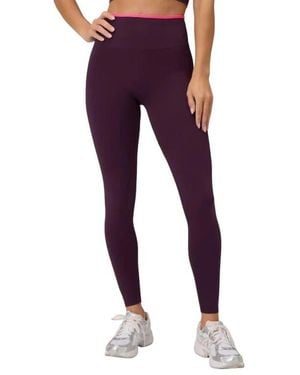 Fabletics Seamless Scrunch High-Waisted Legging - Purple