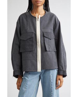 Kuro Remake Denim Military Mark Ii Jacket - Black