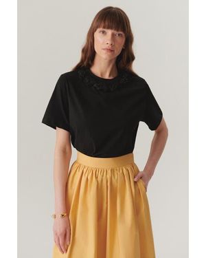 Exquise Liliana Knit Tshirt - Brown