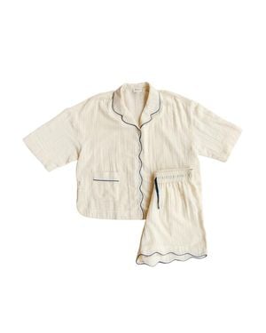 TBCo Cotton Gauze Short Pajamas - White