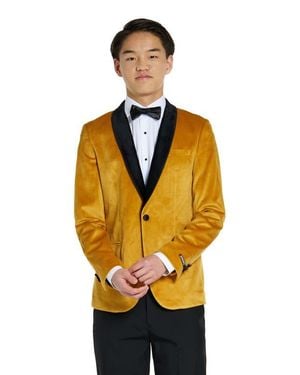 Opposuits Kids' Satin & Velvet Dinner Jacket - Orange