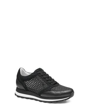 Johnston & Murphy Piper Knit Panel Sneaker - Black