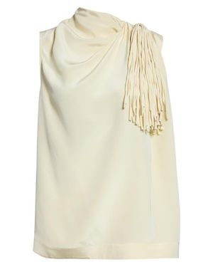 Altuzarra Alden Fringe Silk Top - Natural