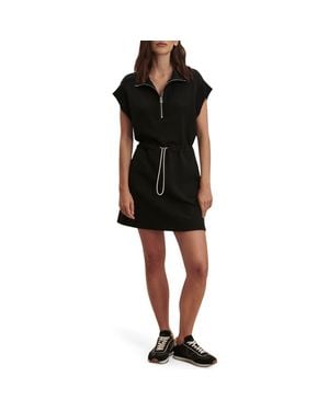 Varley Avaya Half-Zip Minidress - Black