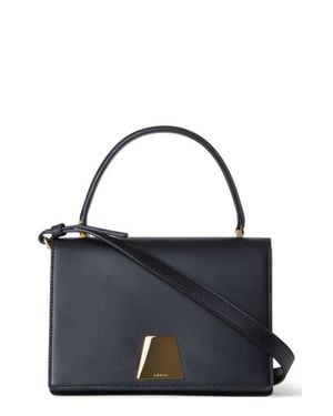 Akris Small Alice Leather Top Handle Bag - Blue