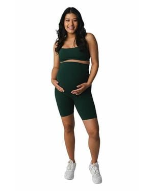 Vitaly Cloud Ii Maternity Biker Short - Green