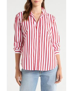 Frank & Eileen Eileen Relaxed Button-Up Shirt - Red