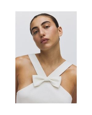 H&M Bow-Detail Top - White