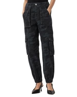 AllSaints Freda Camo Denim Cargo Sweatpants - Black
