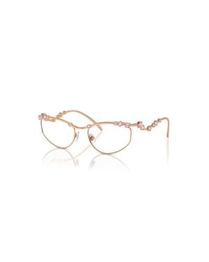 Swarovski 55Mm Irregular Optical Glasses - Pink