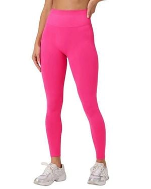 Fabletics Seamless Scrunch High-Waisted Legging - Pink
