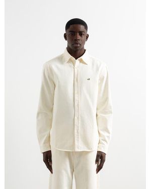 Edmmond Studios Duck Logo Denim Shirt - White