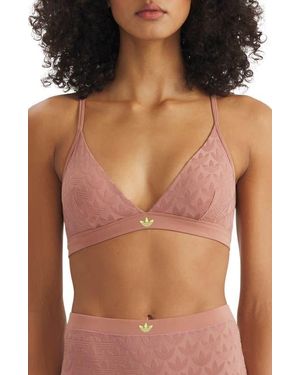 adidas Originals Microterrot Monogram Triangle Bralette - Black