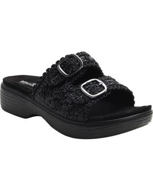 Alegria By Pg Lite Oona Platform Slide Sandal - Black