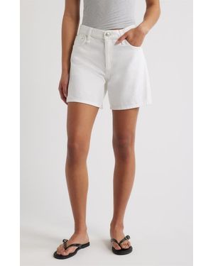 Rag & Bone Kaia High Waist Relaxed Fit Denim Shorts - White