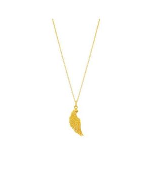Seven Saints Angel Wing Necklace - Metallic