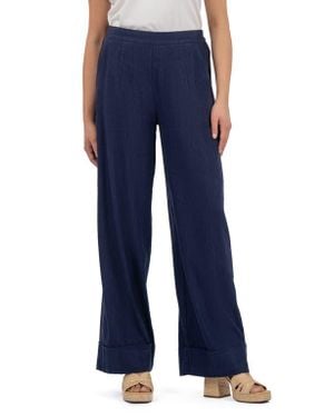 Kut From The Kloth Meg High Waist Ankle Wide Leg Pants - Blue