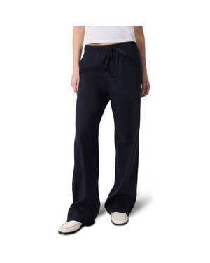 Rag & Bone Logan Drawstring Linen Blend Pants - Blue