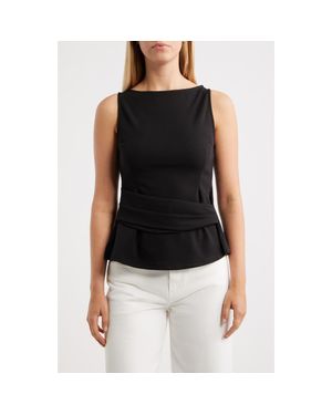 NIKKI LUND Silva Sleeveless Top - Black