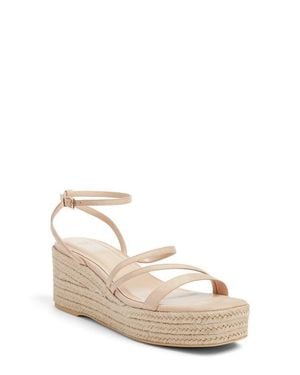 BP. Coco Espadrille Ankle Strap Platform Wedge Sandal - Natural