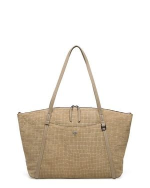 Tumi Q Leather Tote - Natural