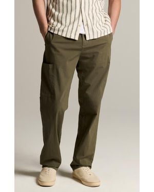 Vince Owen Athletic Stretch Cotton Side Pocket Pants - Green