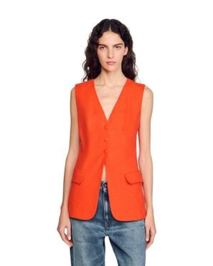 Sandro Sleeveless Vest - Orange