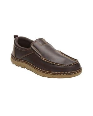 Kingsize Casual Leather Slip On - Brown