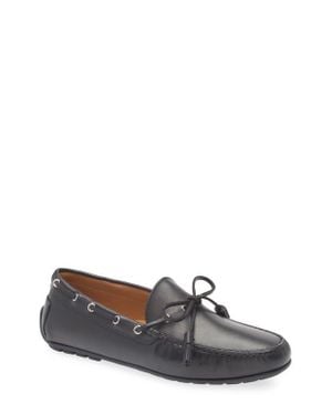 Ralph Lauren Harold Leather Tasseled Driving Loafer - Gray