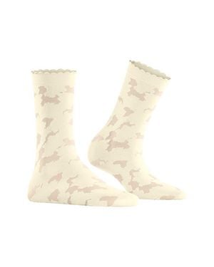 FALKE Hydrangea 20 Denier Dress Socks - White